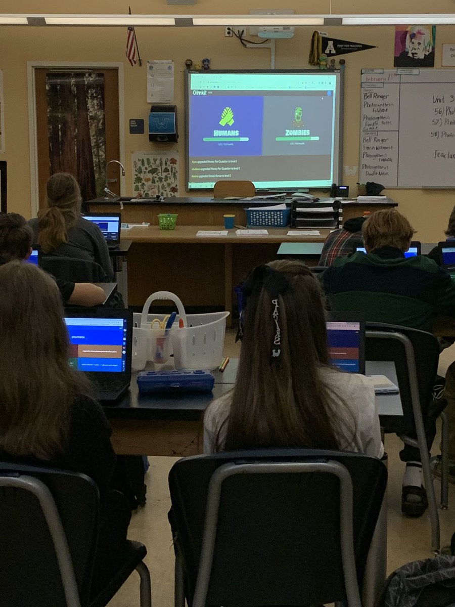 mspattersonwhs's tweet photo. Humans vs. Zombies mode is by far our favorite! Thanks for making assessments fun @gimkit ! #wearewatauga #cfa #biology https://t.co/PP62fYN5iU