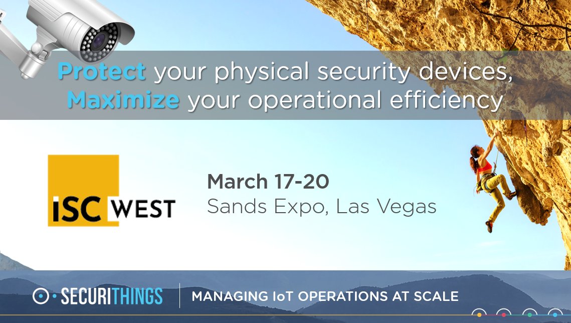 Meet our experts at #ISC West 2020 (March 17-20, Las Vegas) to discover how to protect your physical #security devices while maximizing your #operational #efficiency - request a demo here: hubs.ly/H0mKMf70 #iscwest #cyber #cybersecurity #operations #iot #cctv #ipcamera