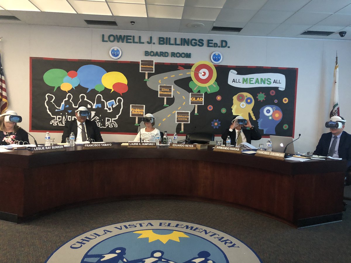Last night’s <a href="/Mr_BMichael/">Michael Bruder</a> BOE meeting was one highlight of the many highlights taking place this academic year.
<a href="/CVESDNews/">CVESD News</a> <a href="/Laurie4CVESD/">Laurie Humphrey</a> <a href="/ereyes35/">Eduardo Reyes</a> <a href="/ftamayo1/">Francisco Tamayo</a> <a href="/JoseFra78449306/">Jose Francisco Escobedo</a> all checking out our blossoming virtual reality experiences!