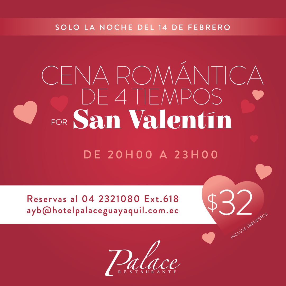 La mejor manera para celebrar el Día del Amor y la Amistad. Realiza tu reserva con anticipación.