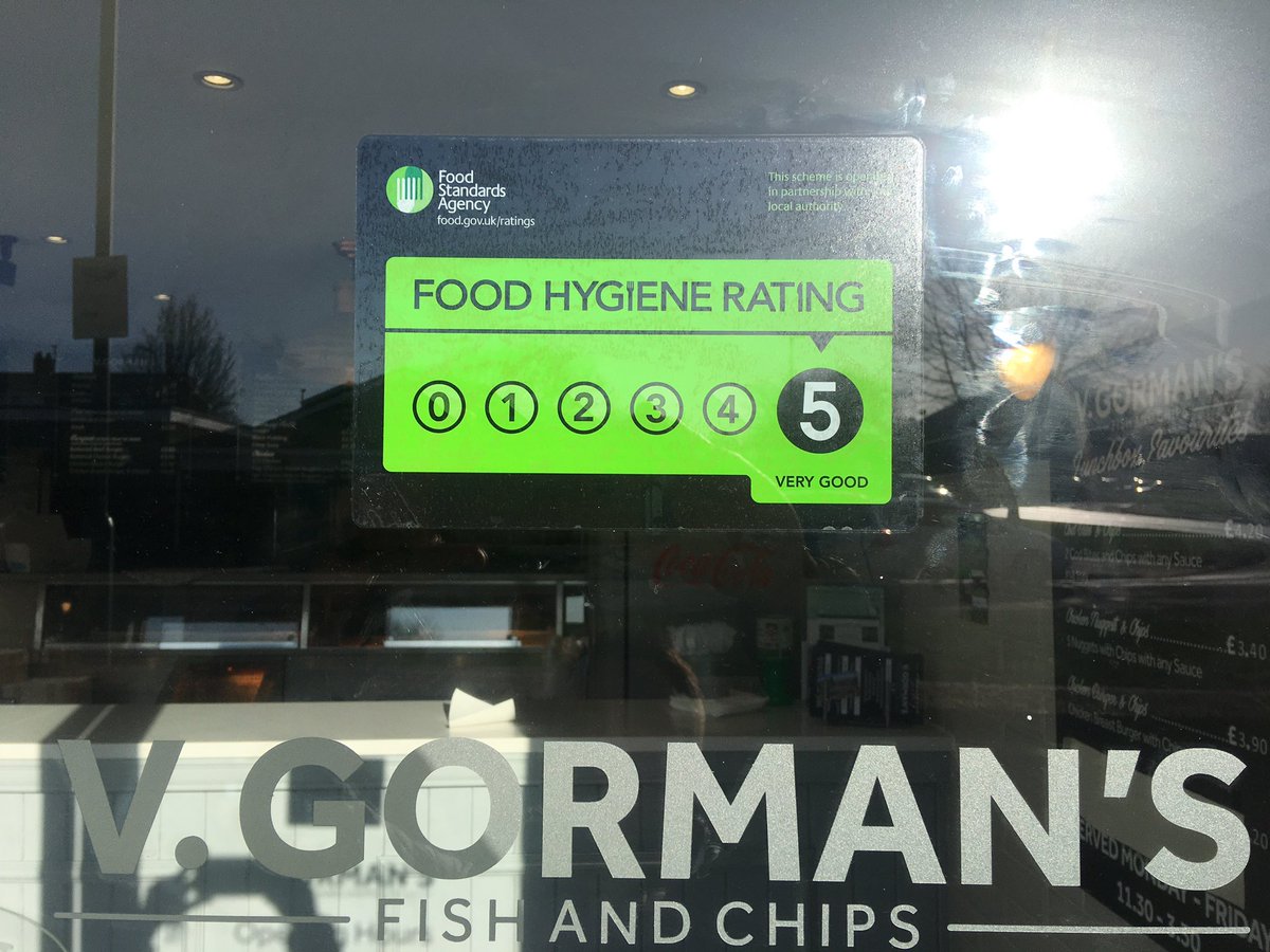 VGormans's tweet image. Just be awarded 5 🌟 by the Food Standards agency for hygiene. We will never compromise our standards on cleanliness and hygiene. #ashington #fishandchips #northumberland