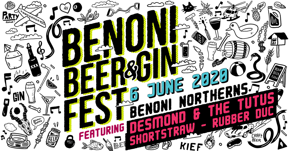 greenliveevents's tweet image. Benoni Beer & Gin Fest 2020 is here!! Ft. @DesmondandTutus , @shortstrawband and @RubberDucMusic! Get your tickets before 31 March and stand a chance to win a trip for 2 to Cape Town and @CapeBrewingCo - details on the event page on Facebook! Link in bio!