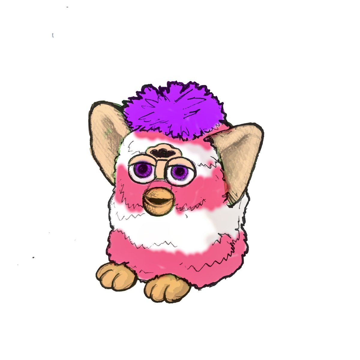 DON_GUAPO_97's tweet photo. Pink white and purple
#furby #furbs #furbys #hasbro #takaratomy #toy #pink #corona #art #illustration #ilustracion https://t.co/lurgZR20UA