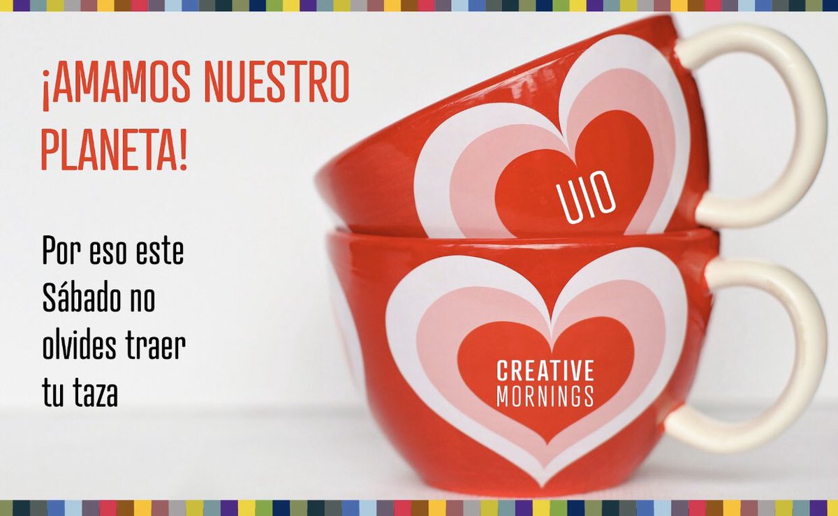 No olvides traer tu taza, te esperamos este sábado.