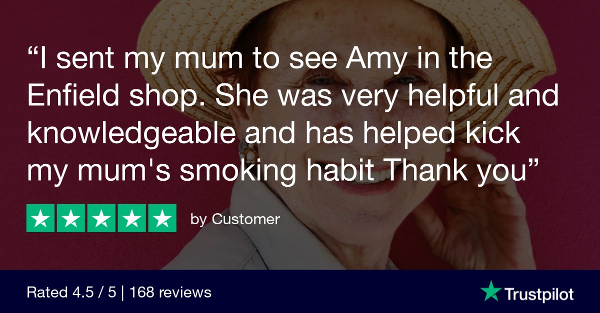 TheLondonVapeCo's tweet image. Thank you for all your kind reviews. Helping people quit #cigarettes for good is our favourite thing to do!

#VapingSavesLives