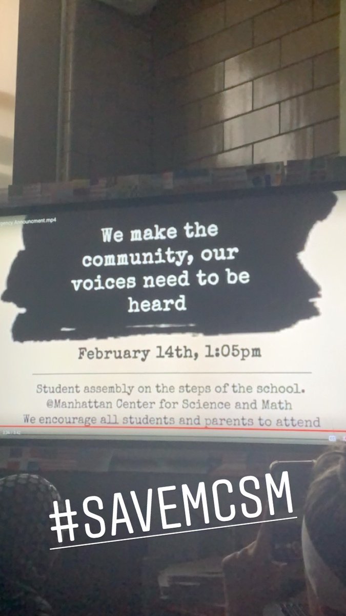 the_onlyjosie's tweet photo. Mcsm may not be perfect but we still are an amazing school. Please please do not make Manhattan center of science and mathematics an unscreened school; we are great the way we are. #SAVEMCSM https://t.co/W46UBTEy8A