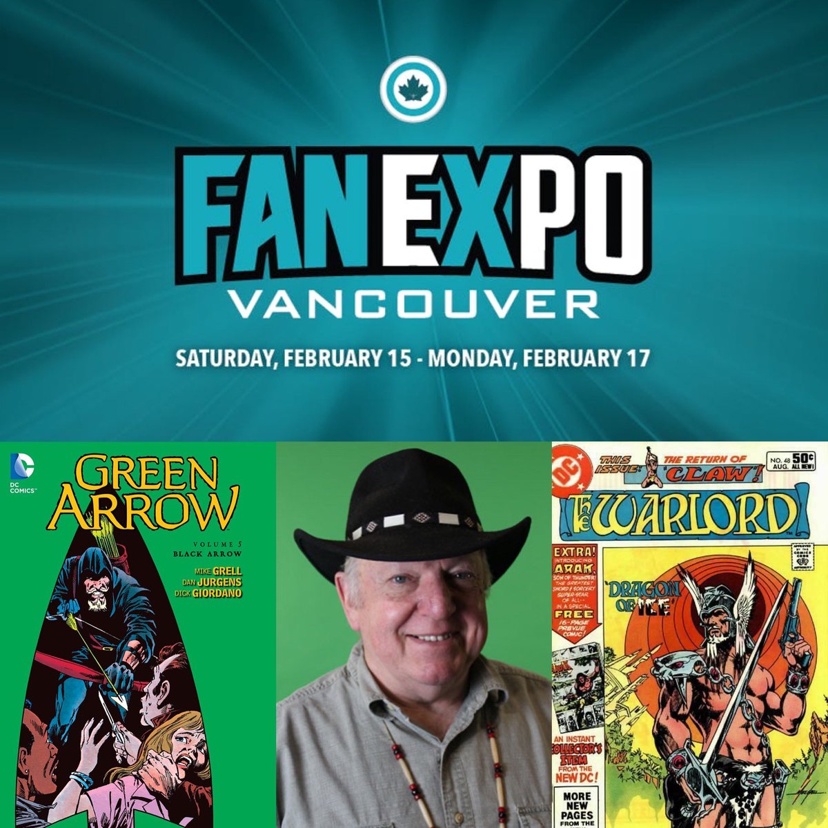 coolwatersprods's tweet photo. Meet the incredible @GrellOfficial at @FANEXPOVAN this coming Saturday through Monday! Don’t miss this DC Comics legend! 🤩
#comics #celebratefandom #FANEXPOVancouver #VanFans https://t.co/zjYgda38ta