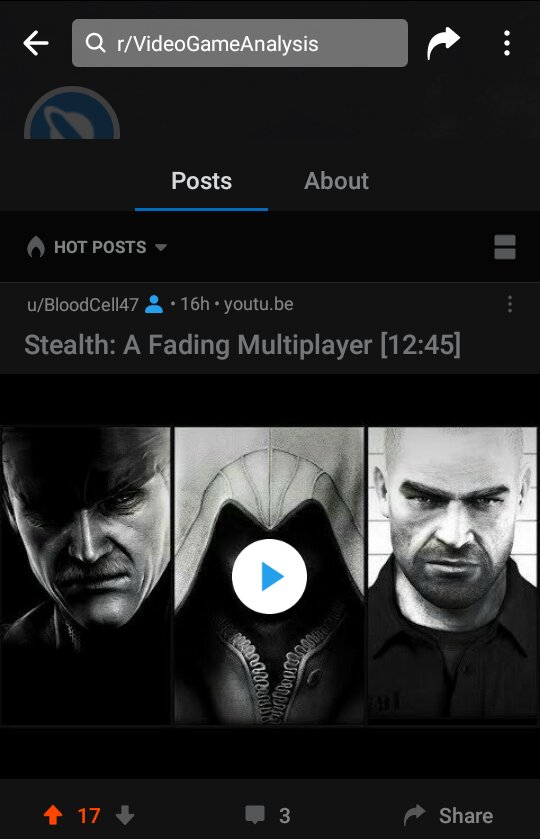 Yooooooo my video is in the 'Hot Posts' page for r/VideoGameAnalysis! And it's got 17 upvotes!!!