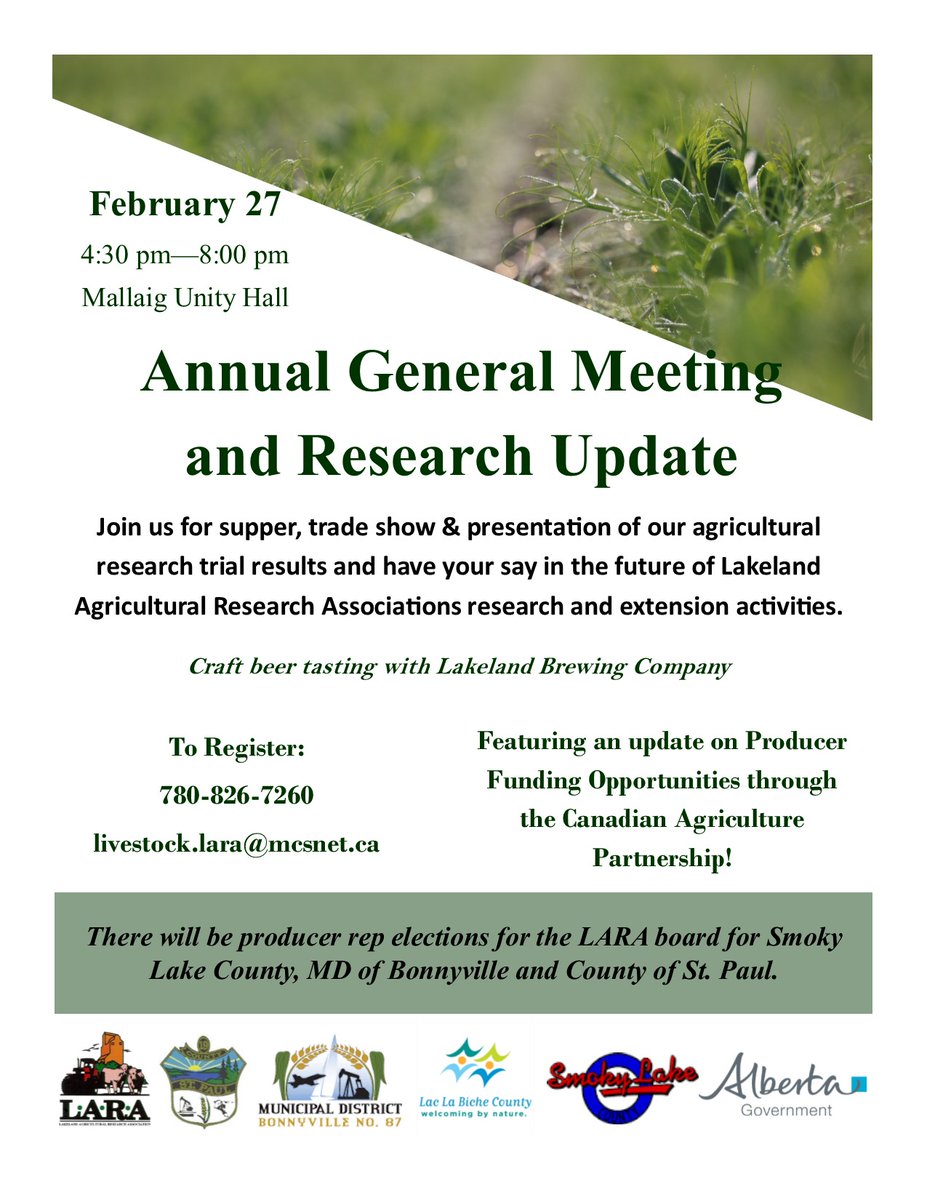 LakelandAgResearch (@lakelandara) on Twitter photo Have questions about what to plant this year for #plant20 ? Now is the time to learn about what varieties are out there and what grew best in the Lakeland. Attend our AGM for our research results, beer tasting <a href="/lakelandbrewing/">Lakeland Brewing Co.</a> and much more! #agriculture #farm #ranching Have questions about what to plant this year for #plant20 ? Now is the time to learn about what varieties are out there and what grew best in the Lakeland. Attend our AGM for our research results, beer tasting <a href="/lakelandbrewing/">Lakeland Brewing Co.</a> and much more! #agriculture #farm #ranching