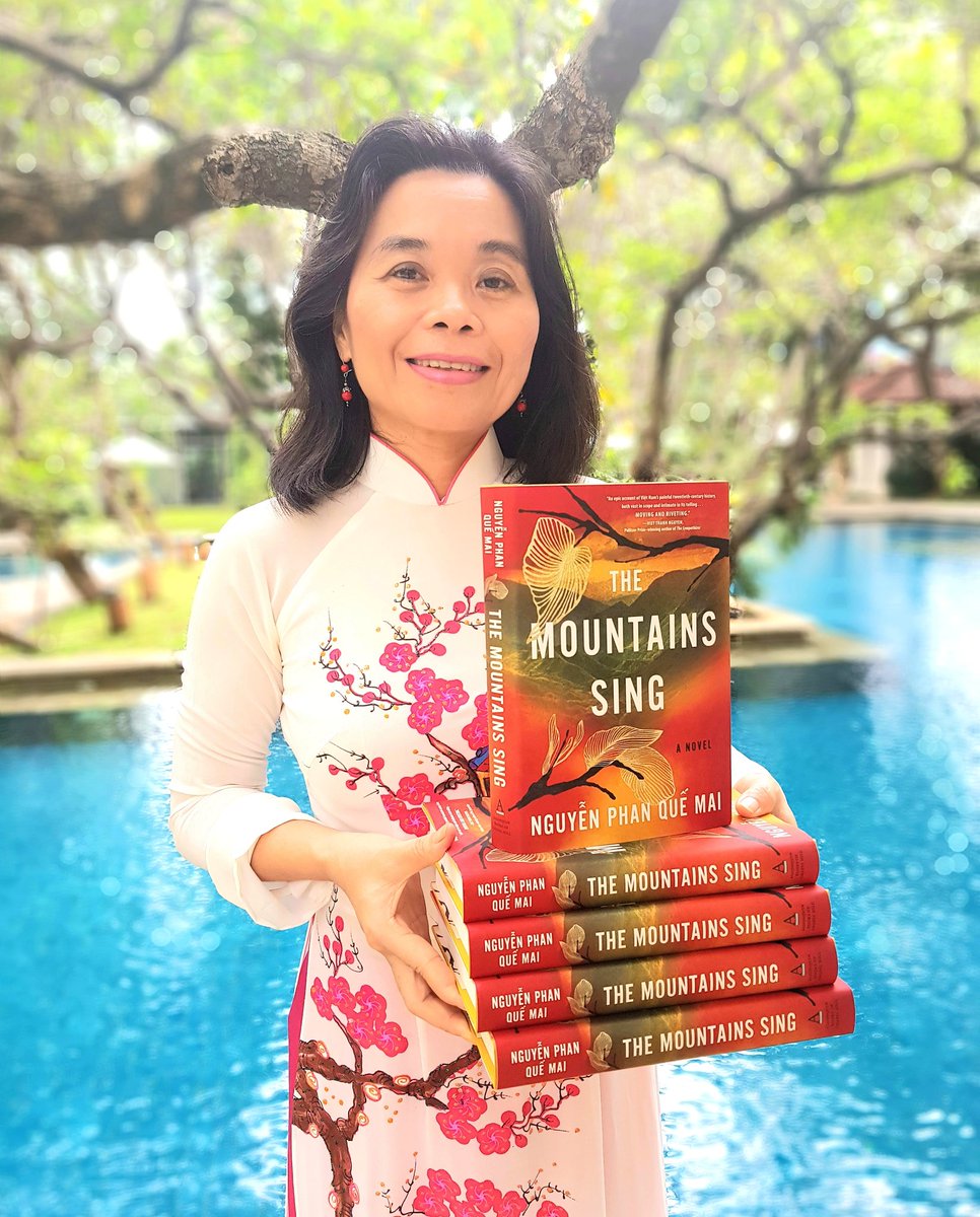 nguyen_p_quemai's tweet photo. For a girl who worked on rice fields, sold things on streets or at markets outside school hours #TheMountainsSing is a dream come true. Published by the fantastic @BetsyGleick and @AlgonquinBooks, championed by @Jule9 and @viet_t_nguyen, this book is ready to be yours on 17 March https://t.co/YA1xEuXg6o