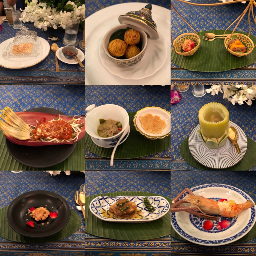 bongtao's tweet photo. มากิน chef's table อาหารไทยชาววัง เป็นสูตรจากห้องเครื่องวังละโว้ เป็นมื้อที่ดีในระดับ mind blowing แบบคิดไม่ถึง 14 คอร์สคือดีทุกคอร์สตั้งแต่ต้นจนจบ โดยเฉพาะข้าวแช่คือประทับใจสุดๆ กระทงใบตองเย็บอย่างปราณีตมาก 

ร้าน "หลายรส" พระราม 6 
เปิดโต๊ะขั้นต่ำ 8 คนขึ้นไป (มื้อเย็นเท่านั้น) https://t.co/raJc0KsgCh