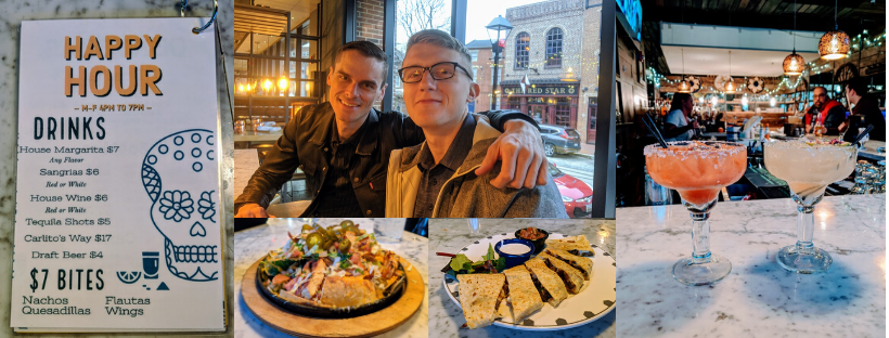 MiYHome's tweet photo. MiY Guide - Happy Hour at Chilangos Tequila Bar &amp; Mexican Grill. Fantastic spot to eat and drink. M-F 4pm-7pm. 6 margaritas, loaded nachos, loaded quesadillas and flautas for $71! It also a great spot to watch some cute dogs on the street below. https://t.co/v1c0wWSF1L