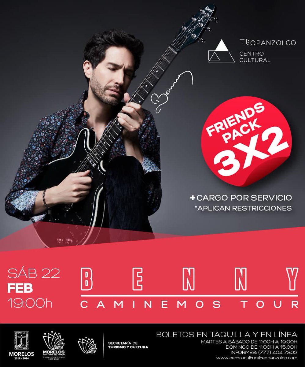 CCTeopanzolco's tweet photo. ¡#FriendsPack de #14DeFebrero!
Aplica para sección A platino, del 13 al 16 de #Febrero, disponible en #Taquilla y en línea: https://t.co/Cl9d9U8QJa https://t.co/2MVwRLIM5v