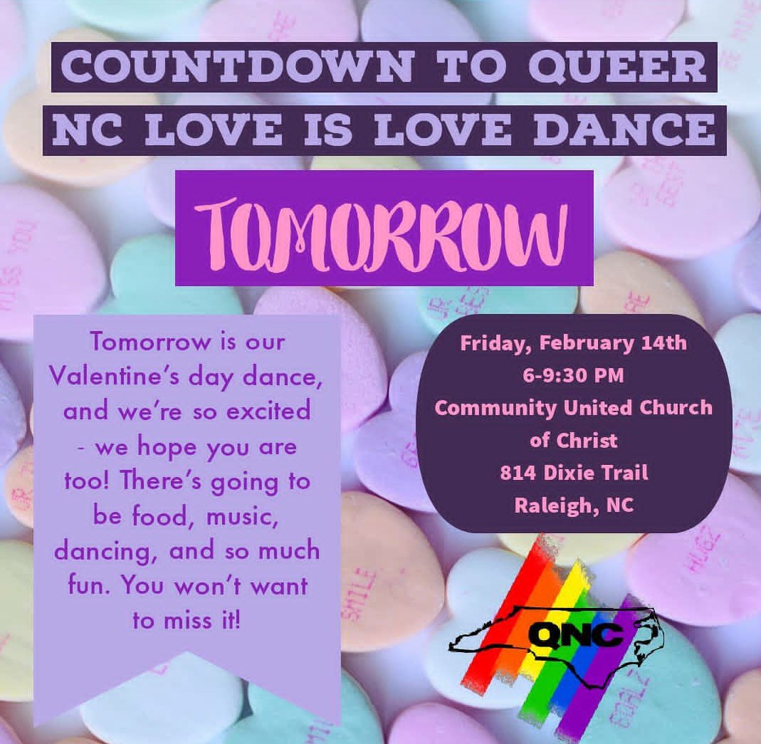 Our annual Love is Love dance is tomorrow and we are buzzing with excitement! We hope we will be seeing you there!
