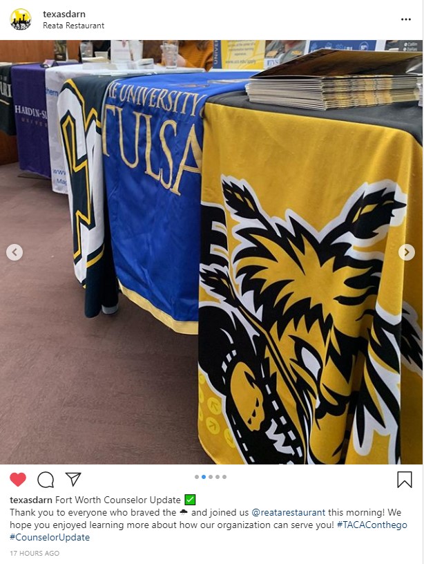 I spy WSU being represented at the Texas DARN Fort Worth Counselor Update! Anyone in the DFW area interested in WSU should find <a href="/TexasShockers/">Chandra Cralle</a> to learn more!