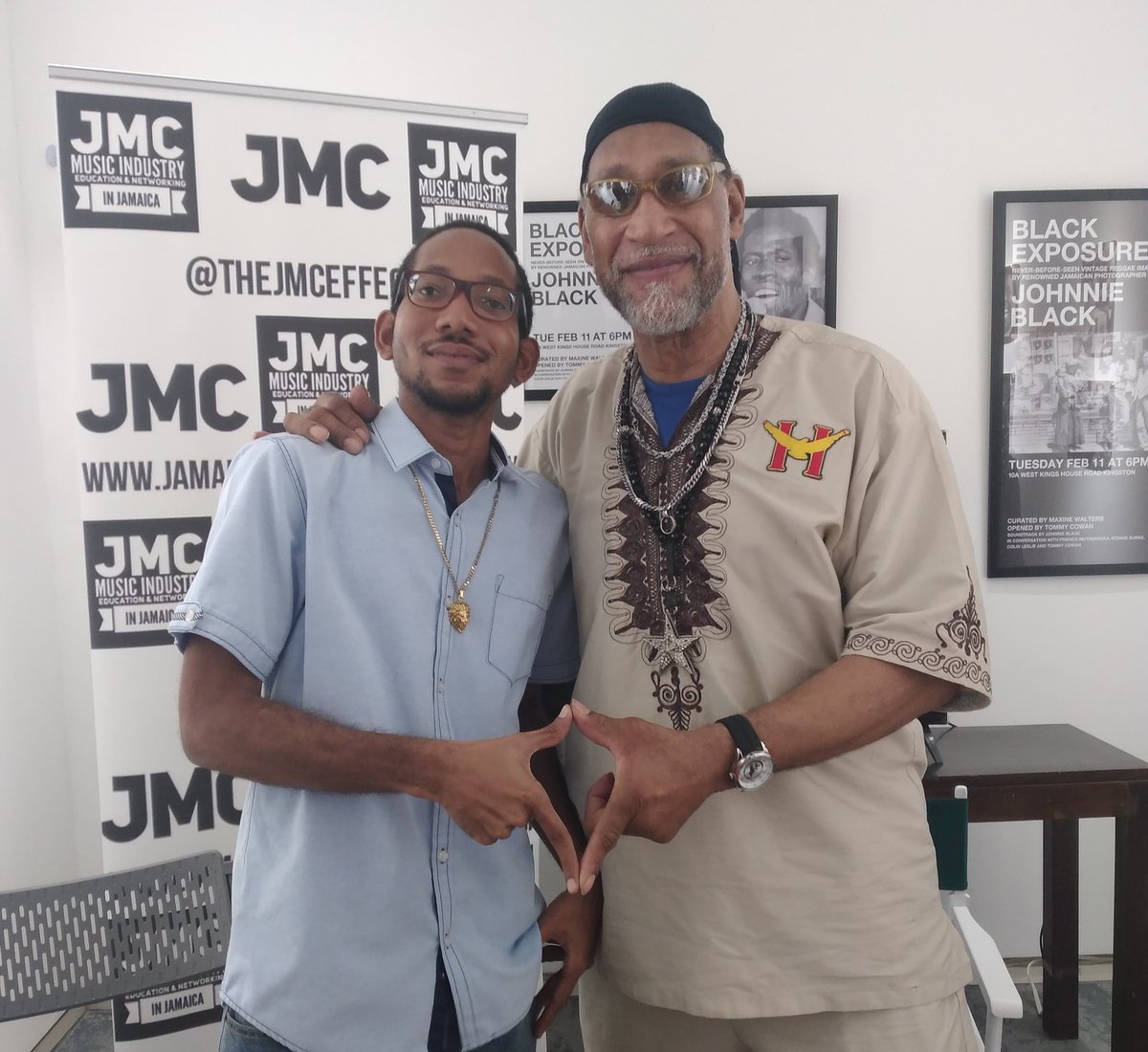FiveSteez's tweet photo. Welcome home, DJ Kool Herc! I'm really looking forward to this weekend's Jamaica Music Conference starting today! @TheJMCEffect https://t.co/PcBDhTyx39
