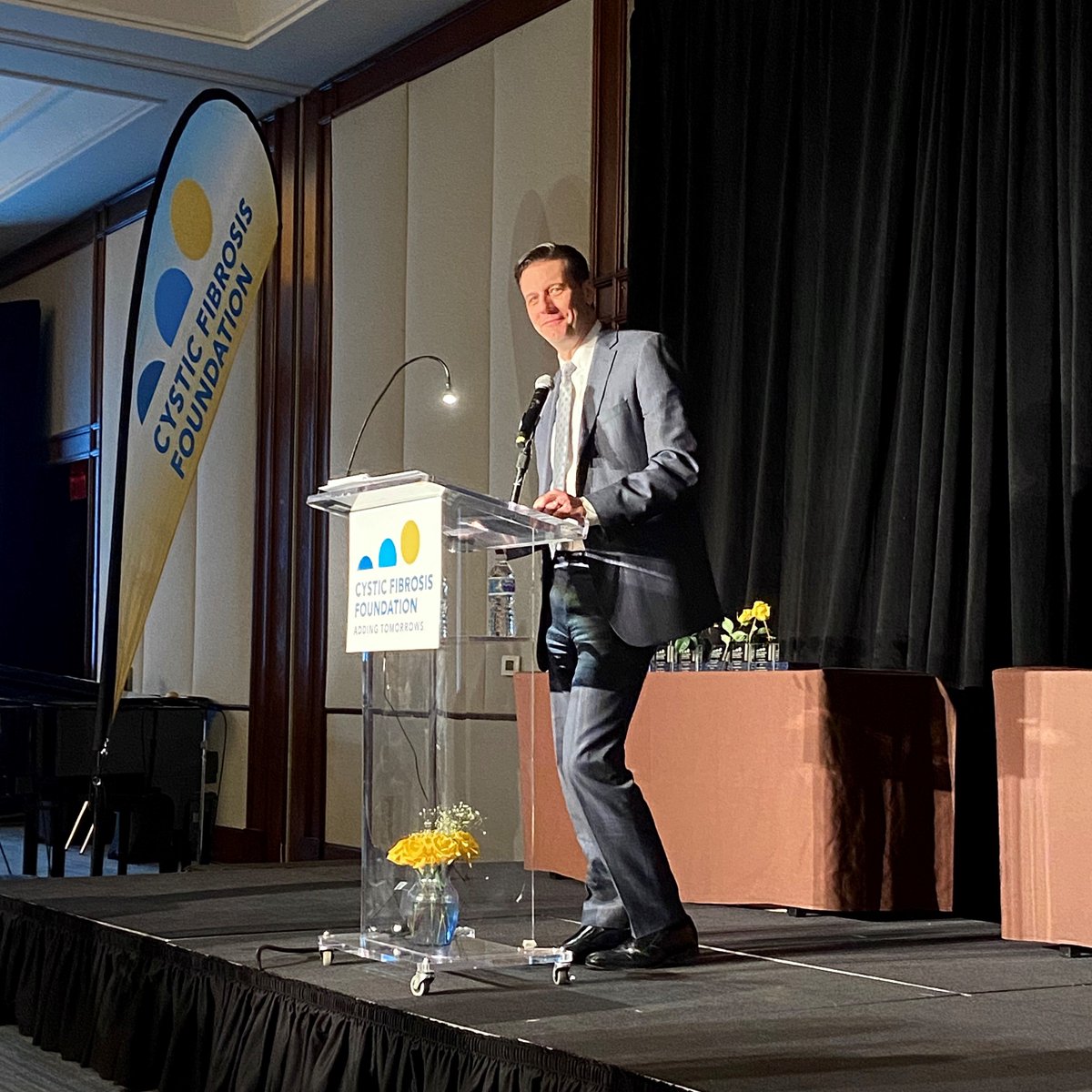 CorbusPharma's tweet photo. .@CFF_MassRI brought together >350 #CF advocates last night to celebrate progress in #cysticfibrosis treatments and discuss updates in #CFresearch at the 64th Annual Dinner! It was a pleasure to connect with people who are dedicated to #AddingTomorrows. https://t.co/TMu8W59Fpg
