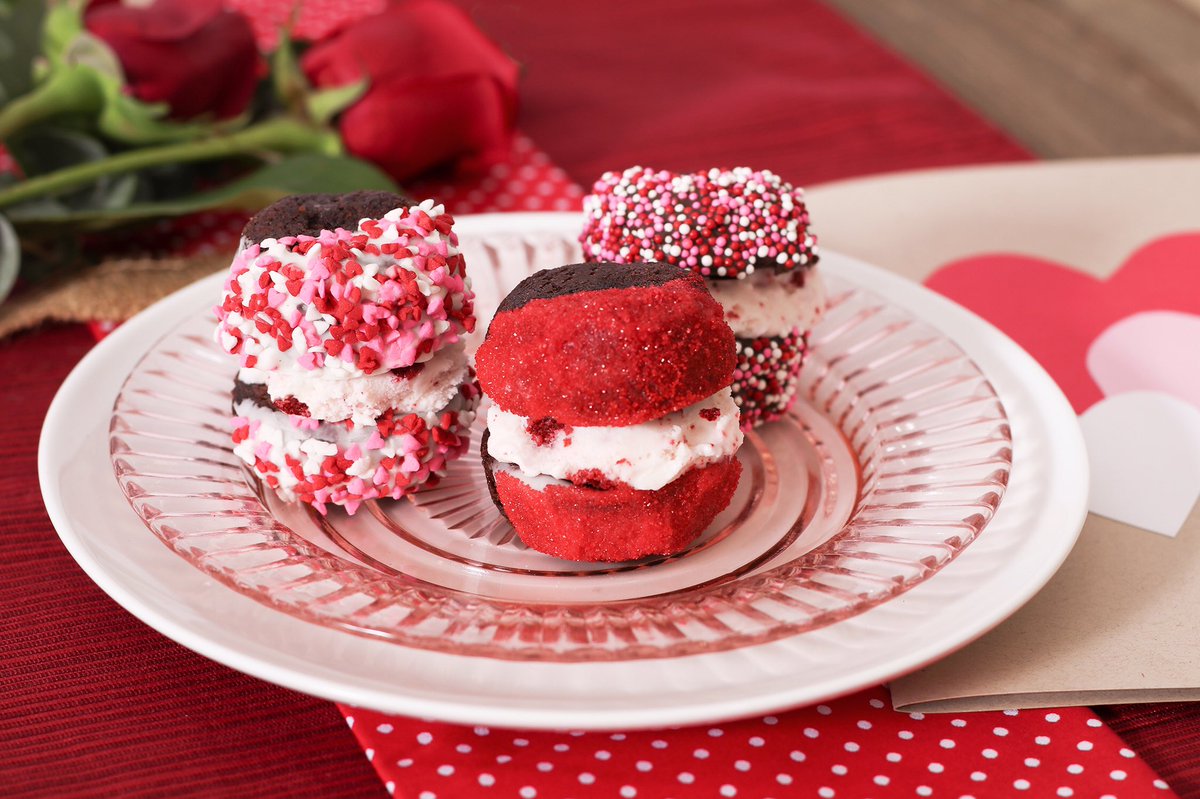 Celebrate Valentine’s Day with Blue Bell! Combine our Red Velvet Cake Ice Cream with brownie bites, add sprinkles, and you will swear it is love at first bite.  #bluebell #icecream #bluebellicecream #redvelvetcake #valentinesday