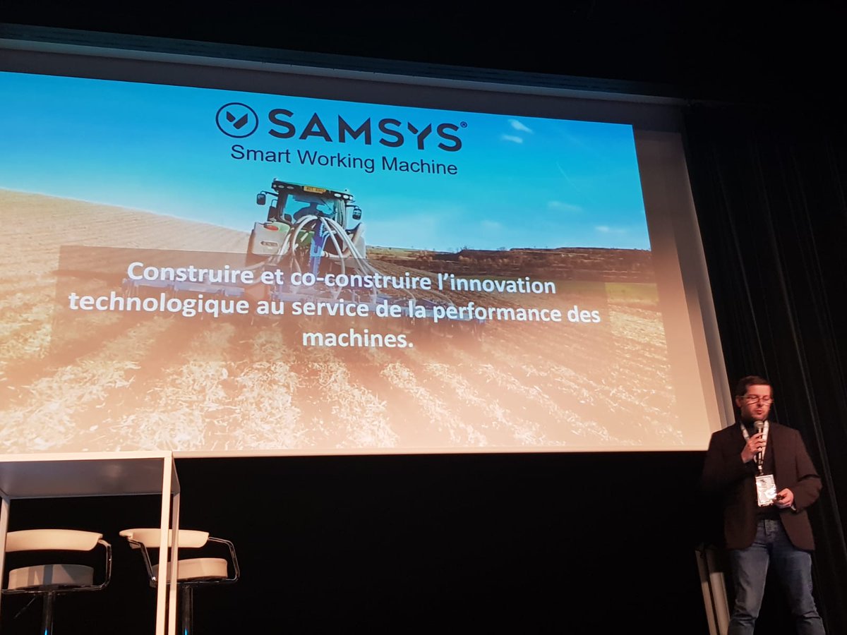 "Cest toujours quand on s'en sert que les machines cassent, cest pq <a href="/SamsysFr/">SAMSYS</a> a crée un boitier connecté pour capter des données modulaires variées. On a dev des outils d'identif de chauffeur pour les tracteurs et d'identification d'outils." <a href="/SamsysFr/">SAMSYS</a> #ETD #Agtech #iot