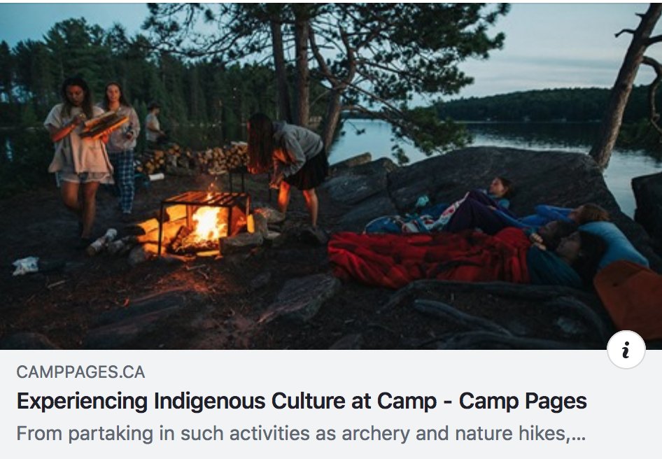 CampPages's tweet image. Did you know that some camp programming is rooted to traditional Indigenous culture? Read our latest story on how people have experienced Indigenous roots at their camp! Only on camppages.ca 
Special highlights: @campminiyowe @ahmekwapomeo - @WaldenCanada &amp;amp; Camp Bucko