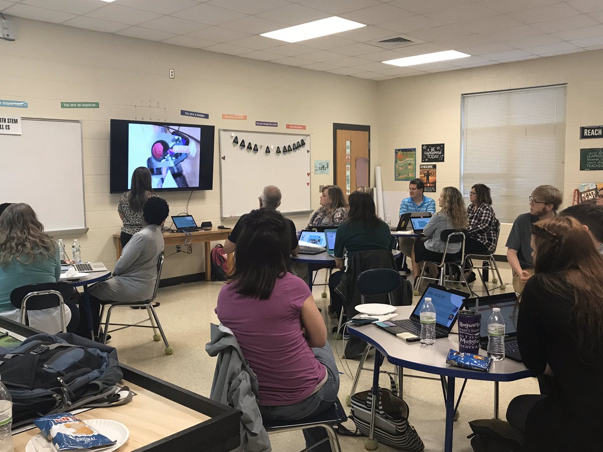 Another great A.C.E. PD. Thank you <a href="/HighfallsEagles/">Team Highfalls</a> for allowing these secondary teachers to visit your classrooms. Great comments about the experience. #mcsace