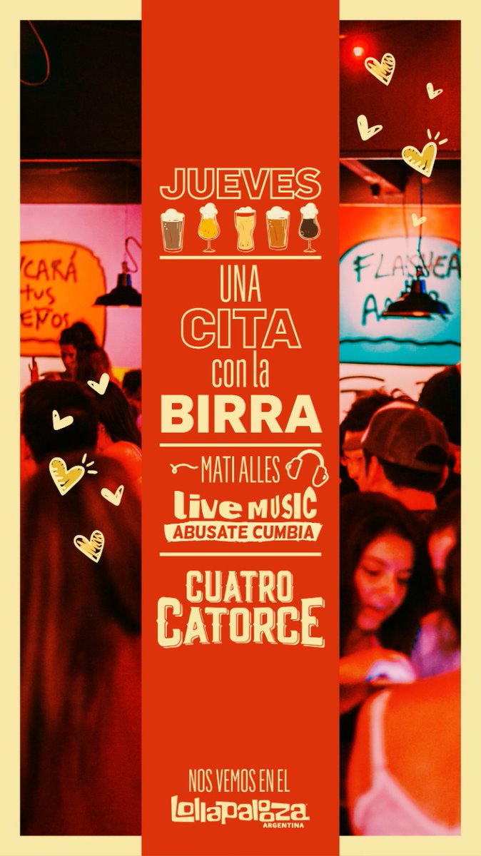 ABUSATECUMBIA's tweet photo. Está noche estamos en #CuatroCatorce en Güemes! Los esperamos a todos!!!
.
.
.
#BuenJueves #cumbia #guemes #cuatrocatorce #musica #noche #bar #cerveza https://t.co/41OL95SJIp