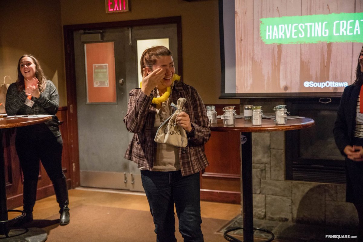 We're throwing it back to October 2016 where our big winner was a small project aimed at exploring alternative, sustainable, low maintenance ways to heat small, local greenhouses through the winter. No project is too small, no goal too big! #TBT #SoupOttawa