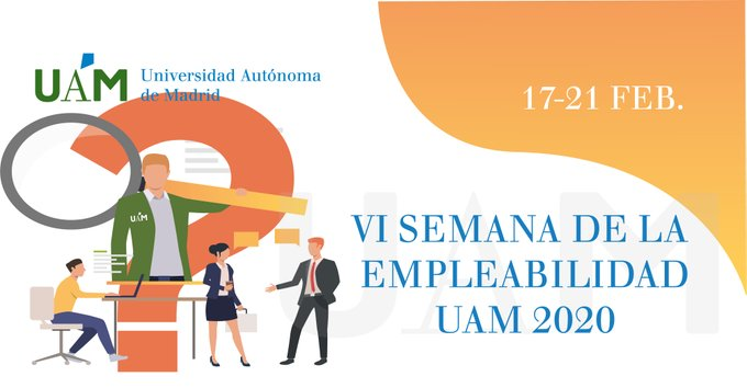 OPEUAM's tweet photo. En la web oficial (abajo) puedes consultar las actividades que tendrán lugar este próximo lunes 17 en las facultades de @UAM_Madrid en el marco de la Semana de #Empleabilidad.

📅 Lunes 17-F
🏡Facultades de @UAM_Madrid
🚩Inscripción: 
https://t.co/93rvn9Qsan

#foroempleouam2020 https://t.co/SbSUhFDT8z