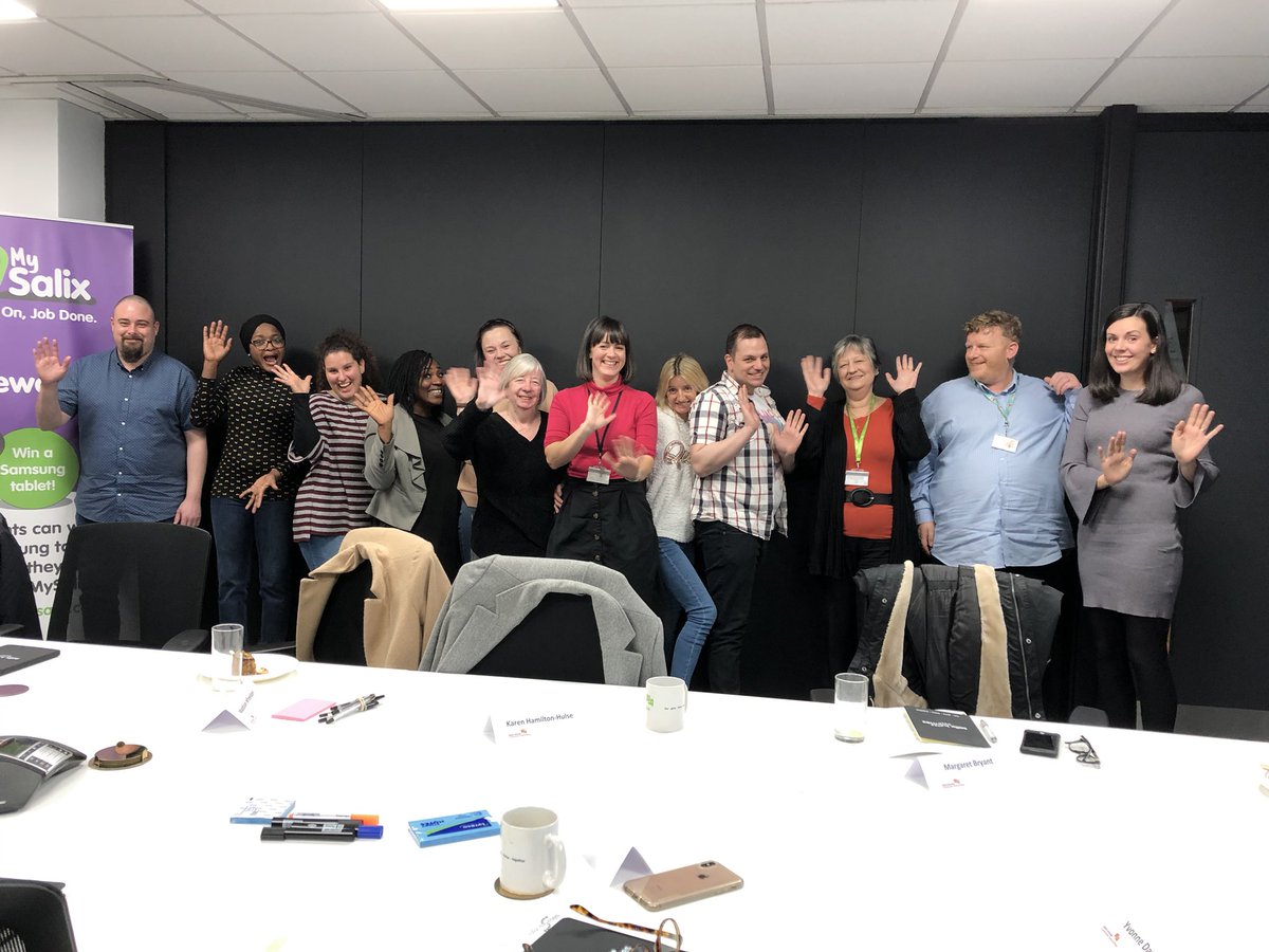 First governance training session for the new Salix Homes Customer Committee of the Board .. and still smiling! Two existing tenant Board members and ten customers from 134 applicants. <a href="/SalixHomes/">Salix Homes</a> are rightly proud of their new Committee