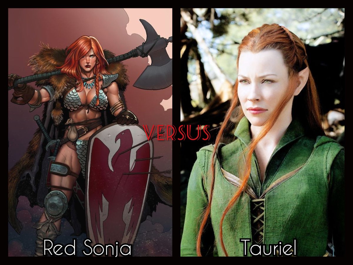 Red Sonja v. Tauriel 
#DEATHBATTLE #whowouldwin #SHPOLL20 #FightLikeAGirl #warriors #comicbooks #movies #Hobbit