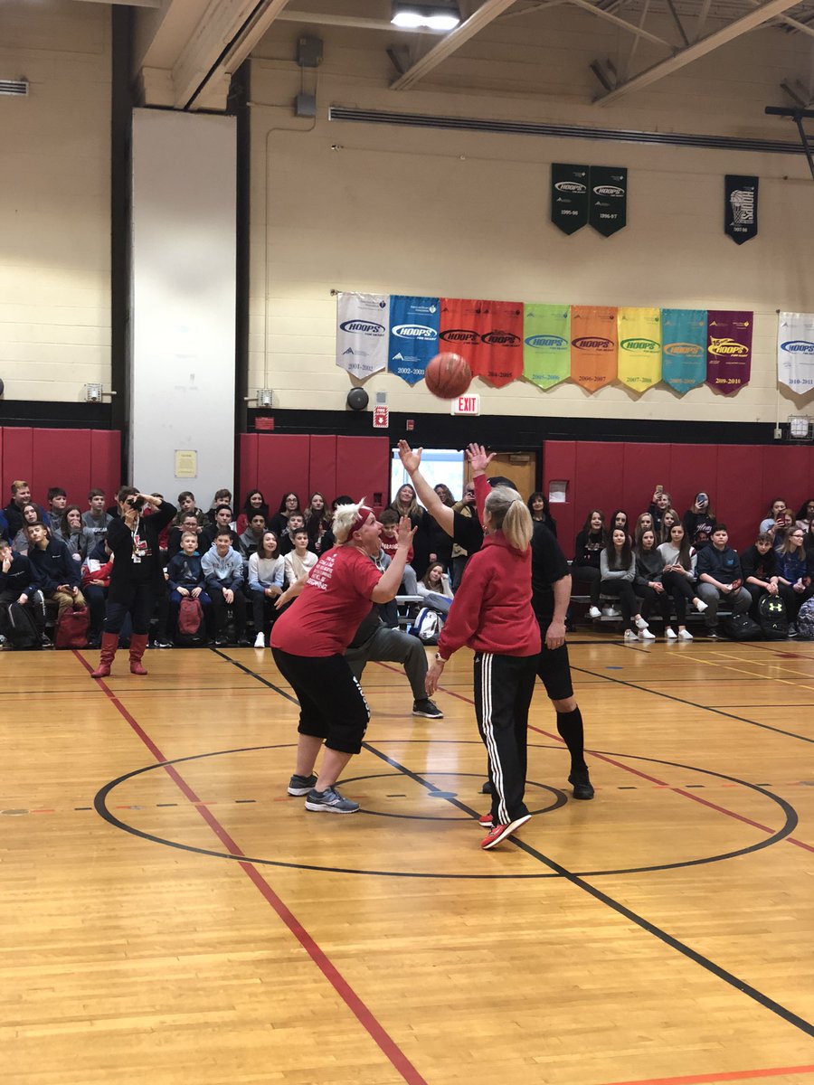 LMS_Principals's tweet photo. Some highlights of the 25th Annual Hoops for Heart Faculty Basketball Game! Thank you to all the students that came out to support. Great job, LMS! #LMS #teamLMS #kindnessweek https://t.co/FB1oGPA1Yw