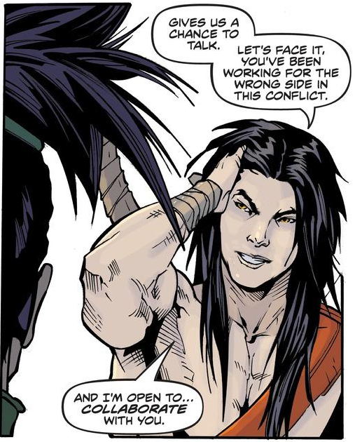 chi__bees's tweet photo. I love @LeagueOfLegends comics, especially the Zed one. But I.... I had to fix him. #LeagueOfLegends #kayn #zedcomic #marvelcomics https://t.co/HOlLtBKXBG