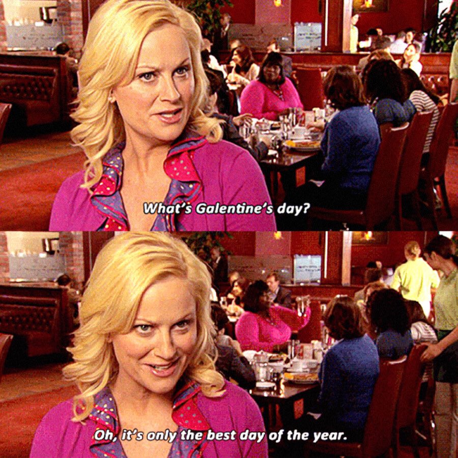 KellyTalksTrash's tweet photo. Happy #Galentines Day everyone! 💖

#GalentinesDay #HappyGalentinesDay 
#parksandrec #LeslieKnope https://t.co/10EOfPTTRe