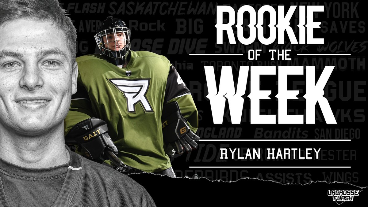 47 saves in your first career NLL start. Not a big deal...

Rylan Hartley is the #LaxFlash⚡️Rookie of the Week.
