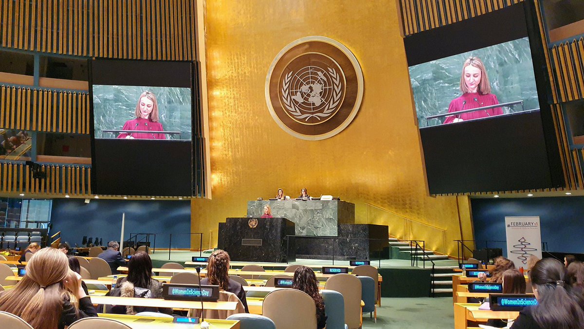 Genuinely honored to have an intervention at the <a href="/UN/">United Nations</a> and to represent #Romania 🇹🇩 and the fabulous community of #robotics teams <a href="/FIRSTweets/">FIRST</a> <a href="/FTCTeams/">FIRST Tech Challenge</a>. Thank you Your Royal Highness <a href="/elhashemite/">Nisreen El-Hashemite</a>, our session speaker Ms. Reema Khan, my science engager partners <a href="/Falling_Walls/">Falling Walls</a>