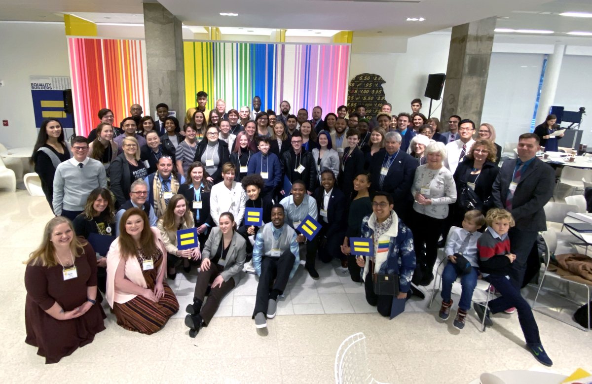 Group of people ready to lobby