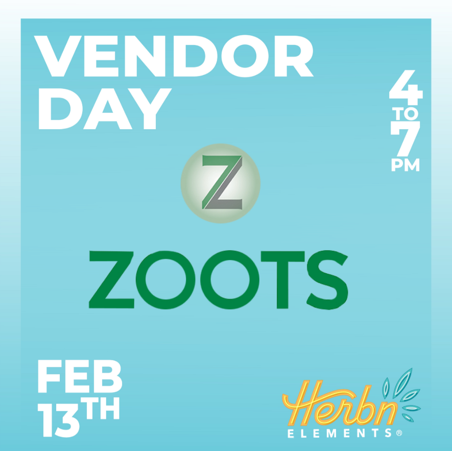 Looking for a special gift that will truly elevate your Valentine's spirits? Stop by <a href="/HerbnElements/">Herbn Elements</a> in #Seattle for #Zoots Vendor Day, Thursday 4-7pm, and SAVE 20% on all scrumptiously romantic edibles from <a href="/zootology/">Zoots</a> 😋💚   #ZOOTSALE ⚡️ #HerbnElements #i502 #vendorday #legalweed
