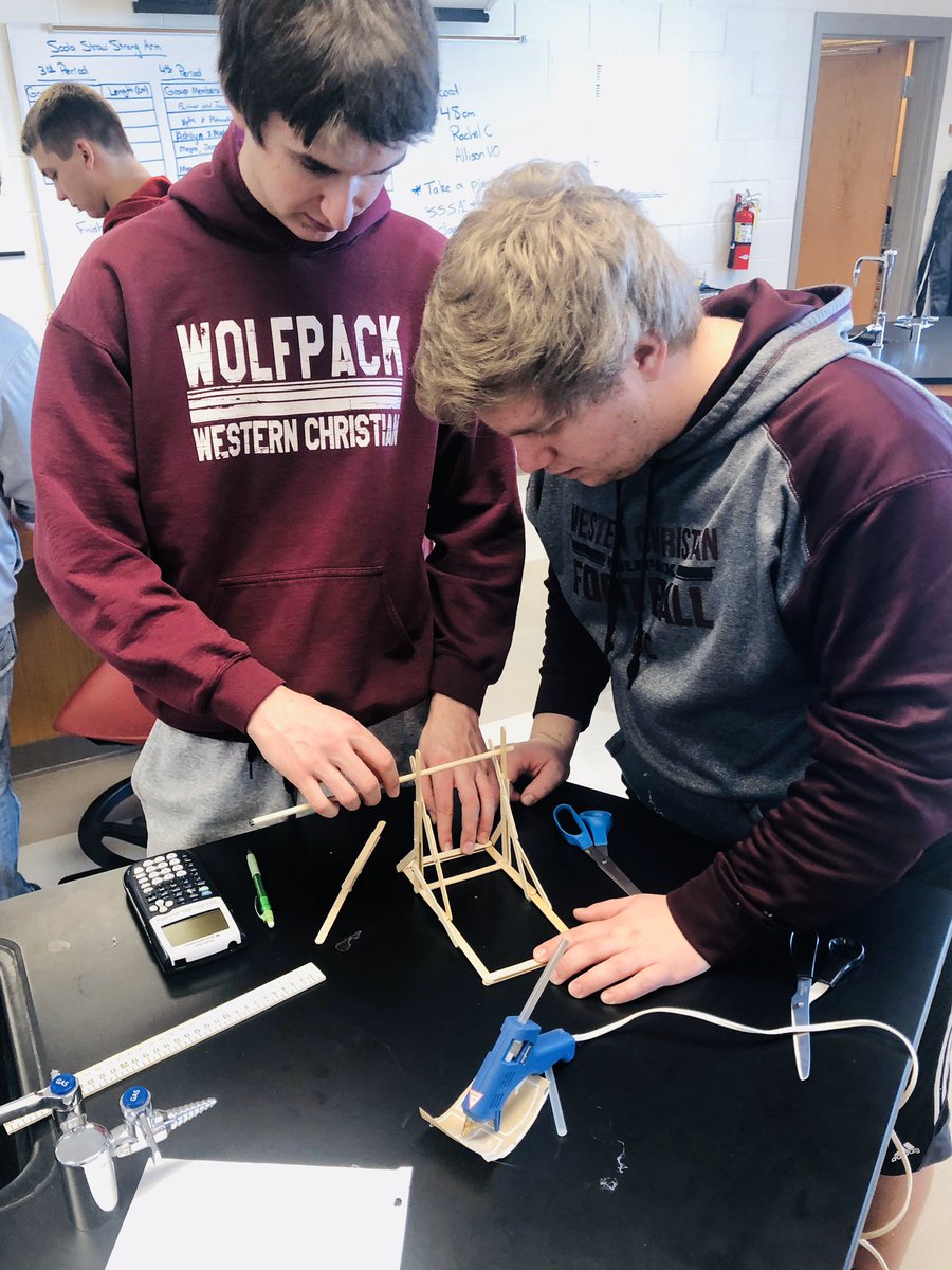 It’s not too cold to build trebuchets in Physics to go along with our 2-D kinematic equations.