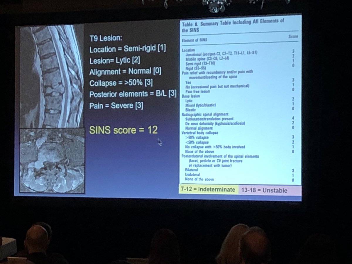 Sam Payabvash Dr Wendengibbs On Sins Score For Spine Metastasis The Assr Assr