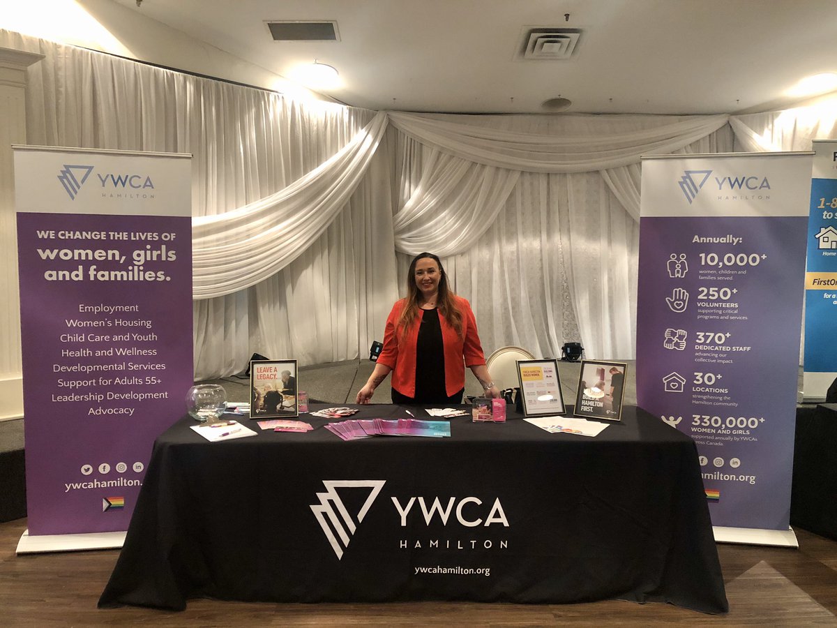 So excited to be at the @HHHBAOfficial Industry Luncheon with @DeniseChrisYW sharing more about our @YWCA_Hamilton legacy of building affordable housing in #HamOnt 🏡 Thank you <a href="/SuzanneMammel/">Suzanne Mammel</a> for the invitation! #IndustryLuncheon2020