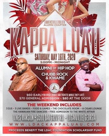 <a href="/LDACKappas/">LDAC Kappas</a> Luau weekend early bird ticket sales end 2/28. Get yours today!