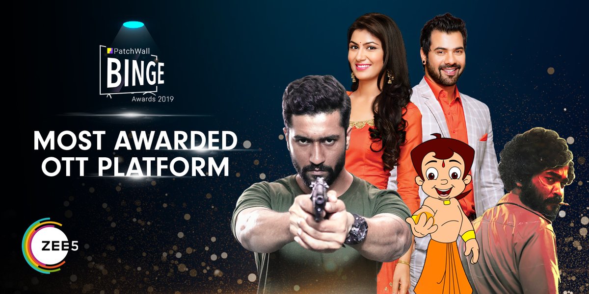 Zee5_Official's tweet photo. We are proud to be the Most Awarded OTT platform at MI #PatchwallbingeAwards winning across multiple categories. #ZEE5 @ZEE5Premium @ZEE5Shows @ZEE5Tamil @ZEE5Kannada @ZEE5Bangla @ZEE5Marathi https://t.co/f5n0pEZJ1v