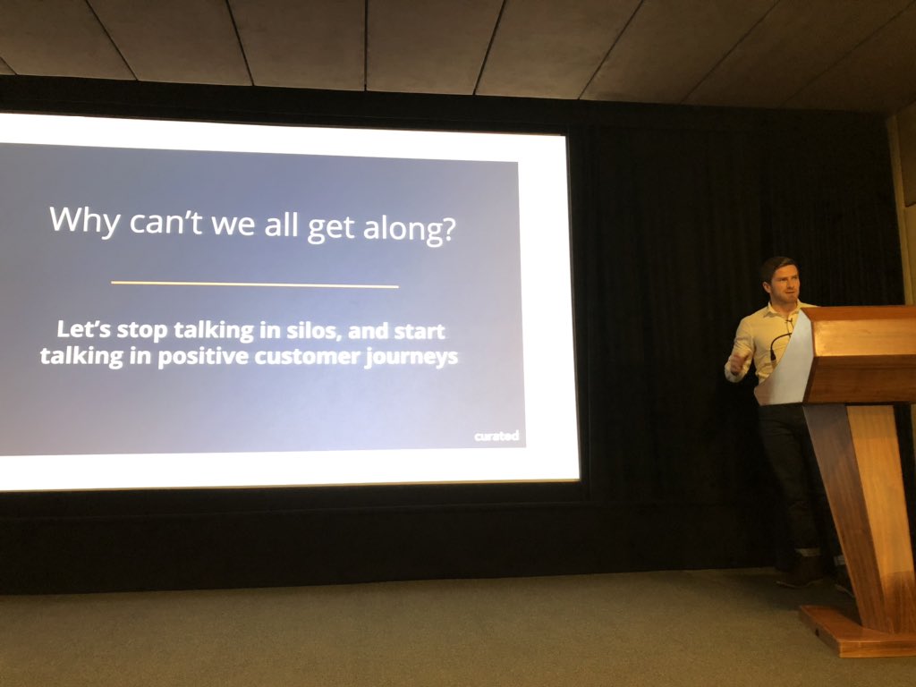 curateddigital's tweet photo. Our Strategy Director, Dave Angus, speaking today at @Figaro_Digital about championing positive customer journeys! #FigDigSearch https://t.co/30Cdza9o0o