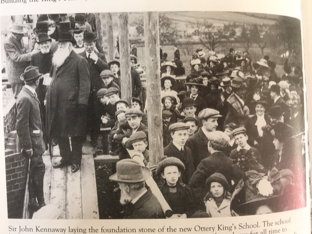 KingsSchoolOSM's tweet photo. A great photo of @KingsSchoolOSM #Kennaway Sir John Kennaway laying the foundation stone for the 'new' The Kings School, #OtteryStMary in 1912 #founded #1545 #HenryVIII #AchievementforAll https://t.co/NexA9syIOY