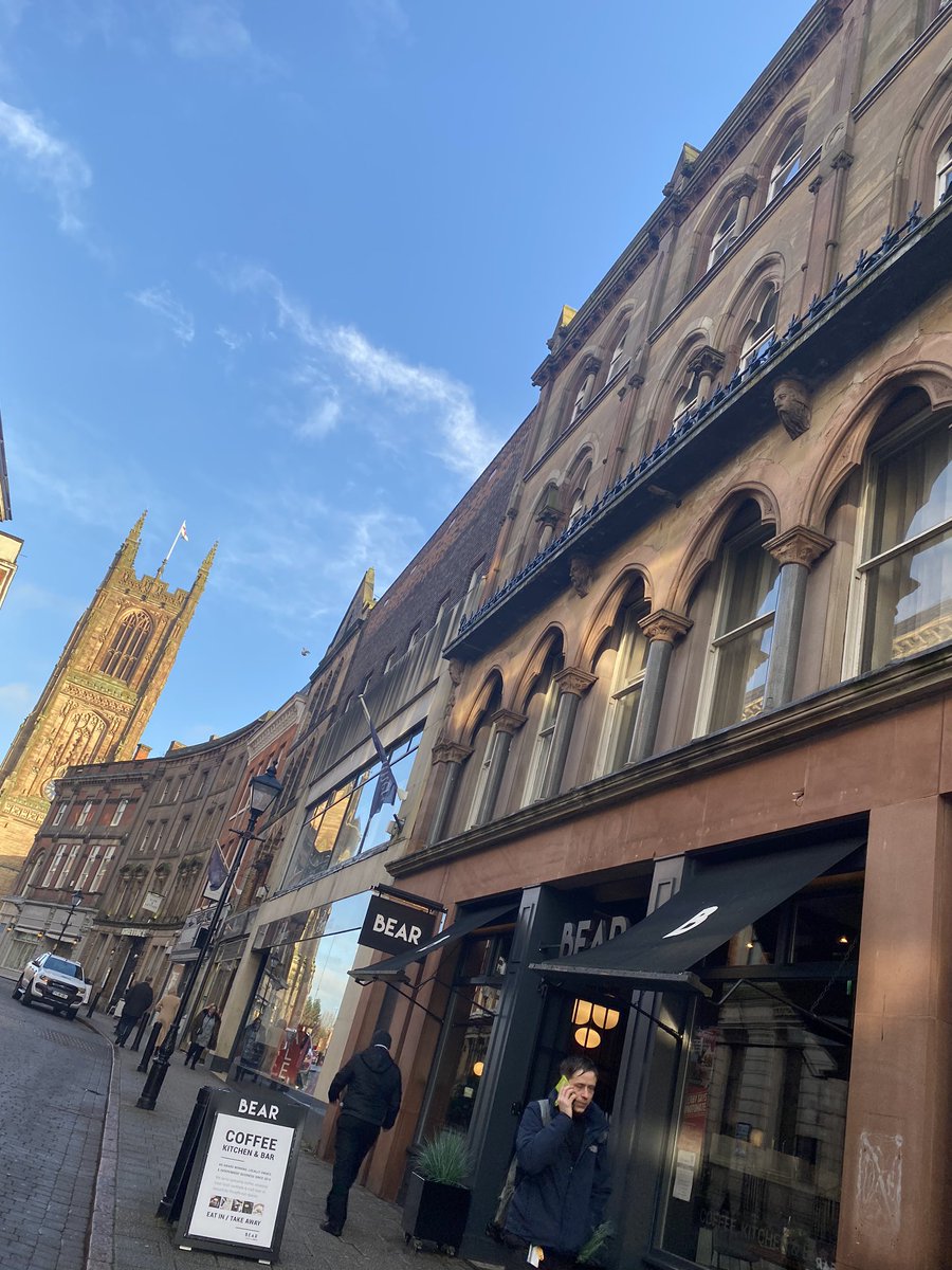 A busy day of meetings <a href="/MarketingDerby/">Marketing Derby</a> , talking all things Ashbourne, BIDS and social media - luckily we kicked off with a coffee at Bear