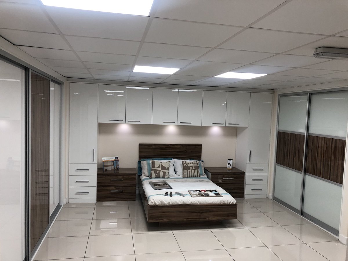 A stunning sliding wardrobe display available in limitless colour combinations 😍 fully fitted and bespoke sizes to suit any space!🤯 #bedroom #bedroomfurniture #bedroomideas #wardrobes #slidingwardrobes #bedroomgoals