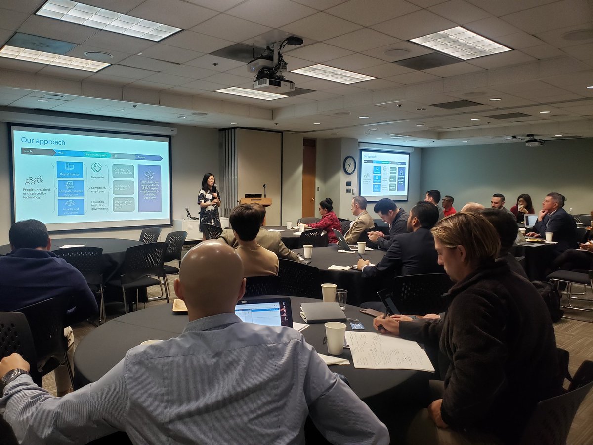 BixelExchange's tweet image. Kicking off this morning w @microsft and @BrookingsInst talking about AI and the future of #education and how the next generation of #techworkforce fits into it all.