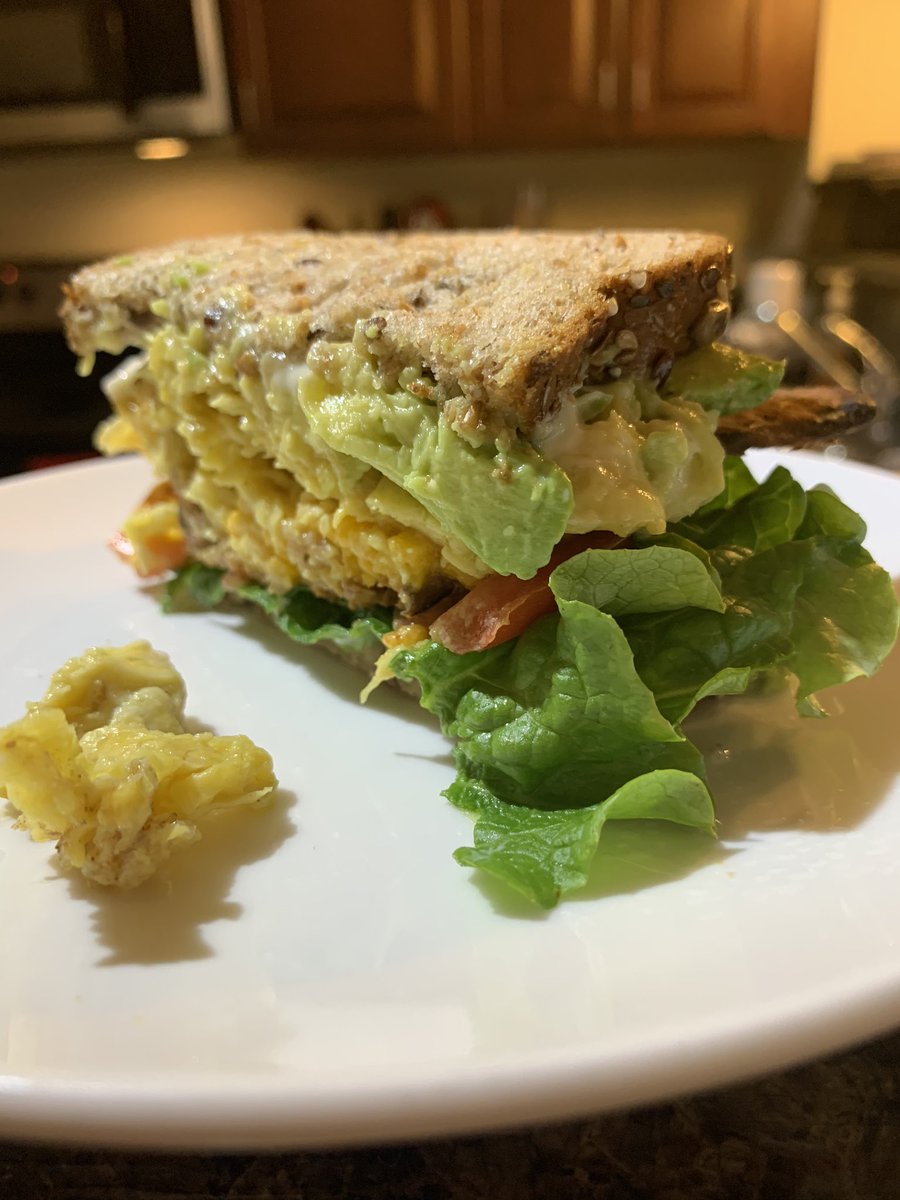 I tried just egg today & made a tempeh bacon, egg and cheese sandwich