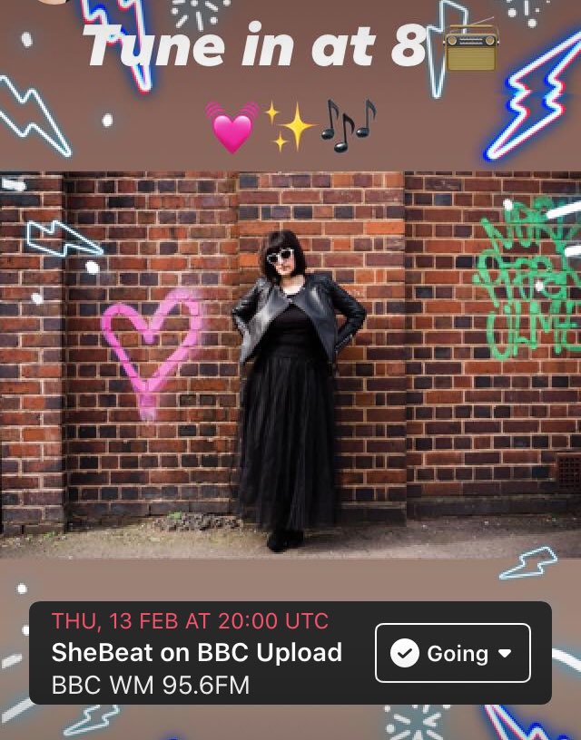 SheBeatMusic's tweet photo. Tune into @BBCUpload tonight & hear me chat to Henry about my music making 💓✨🎶📻 @bbcwm #singersongwriter #newmusic #brumcreative https://t.co/XeJJvTeL6s