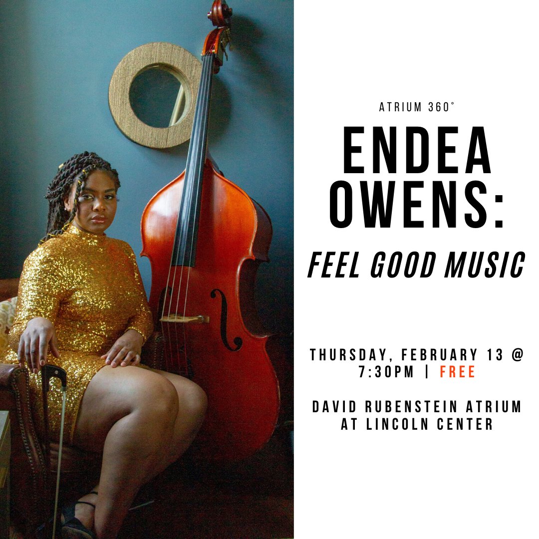 LCAtrium's tweet image. Tonight's the night!

Join bassist Endea Owens as she takes us on a feel-good journey through jazz standards and her original compositions.